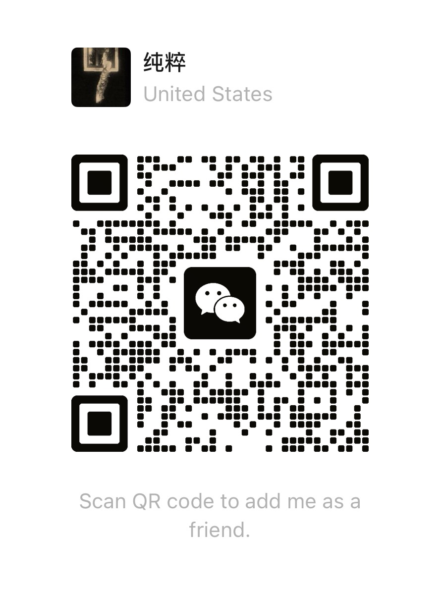 WeChat QR code to add Chun WANG